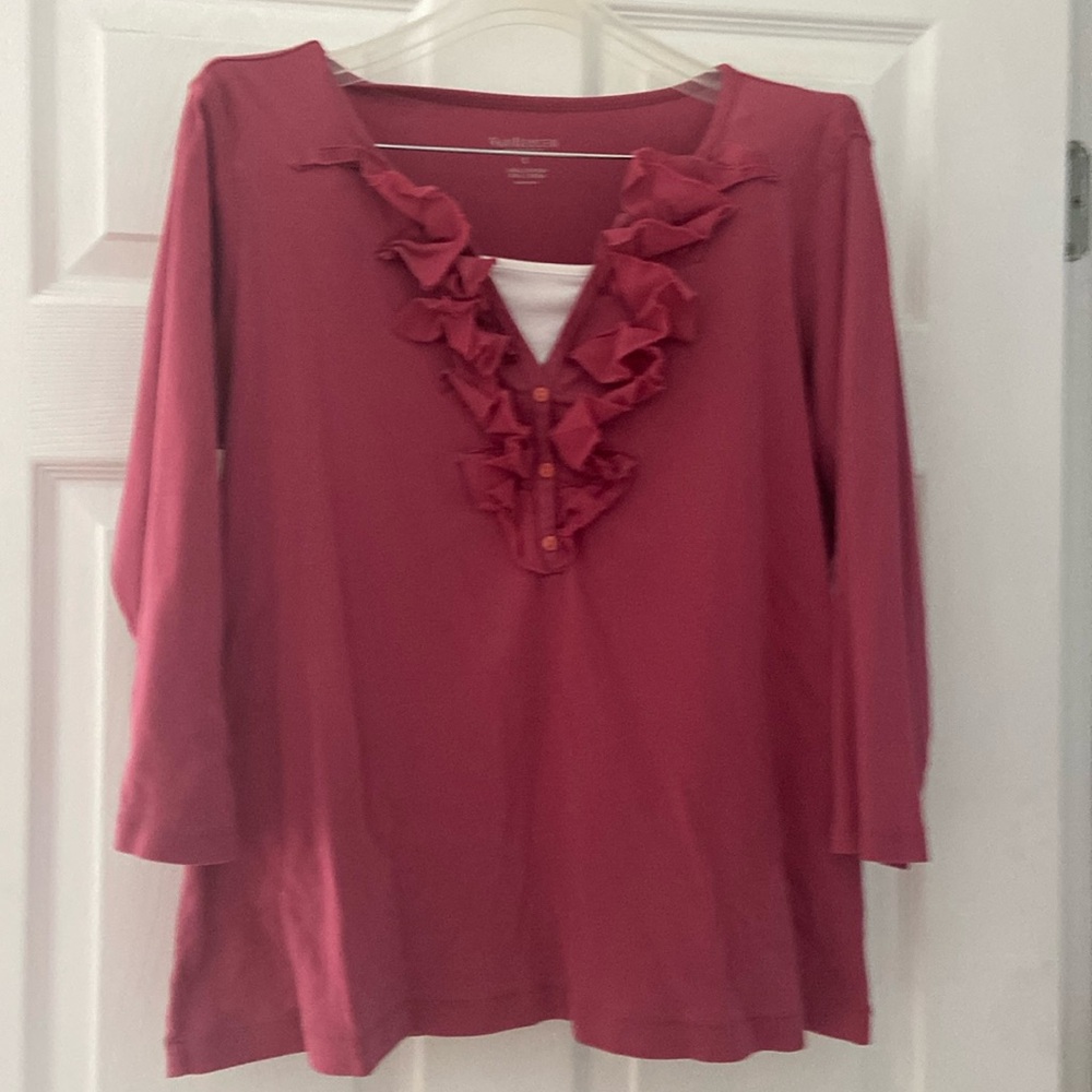 van heusen 3/4” sleeve top
